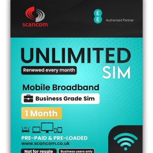 EE unlimited data SIM packaging