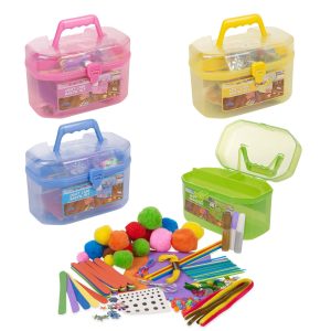 Eddy Toys 127 Piece Children's Arts & Craft Set Case Carry Handle