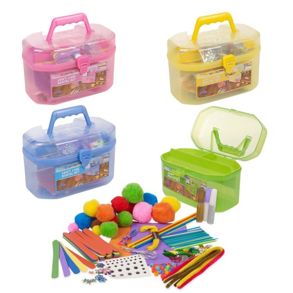 Eddy Toys 127 Piece Children's Arts & Craft Set Case Carry Handle