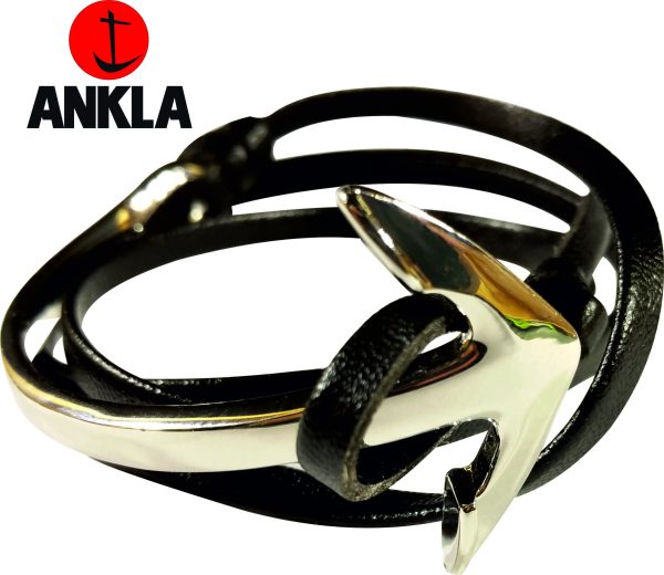 Bracelet Unisex Fisherman Anchor Silver