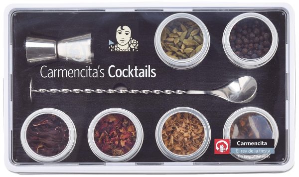 Set of 6 Gin Tonic Bartender Jigger Spices