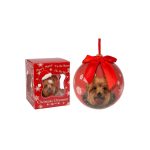 Hand Crafted Christmas Bauble Dog Image