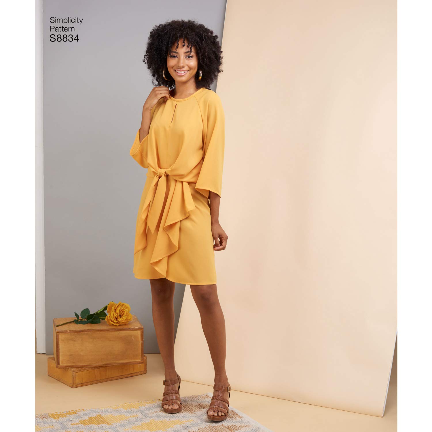 Simplicity Pattern Misses' Tie Front Dress