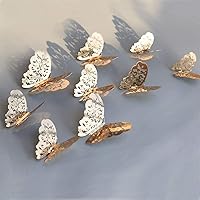 3D Butterfly Wall Stickers Mirror DecorationIn any celebration, you can use 3D hollow butterfly stickers for personalized decoration, and decorate with family or friends, which can create an active and good atmosphere and add surprises to the party. The 3D hollow butterfly stickers are also very cute and can be displayed in your child's room, on the wall, or even on the mantelpiece for Christmas. 3D hollow butterfly stickers can be used as party, nursery, baptism ceremony, holiday celebration decoration, photography background, dessert table decoration, cake topper or refrigerator magnet.